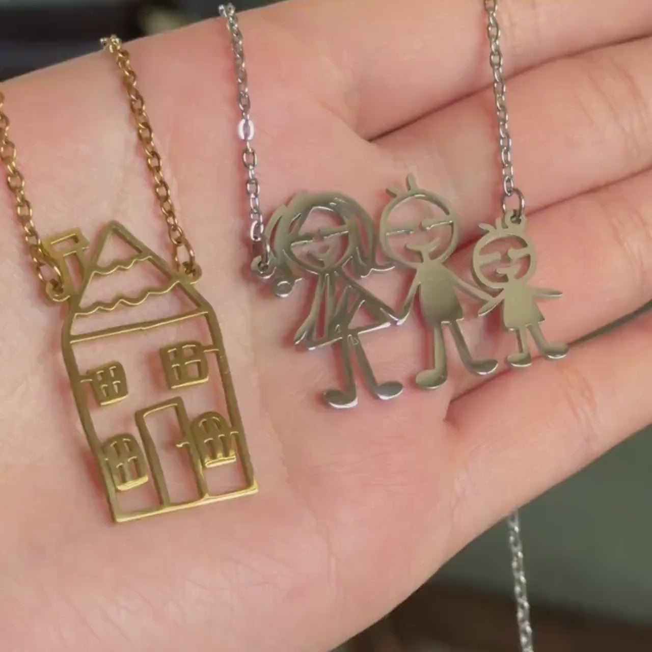 Le Collier Souvenir - Dessin d'Enfant